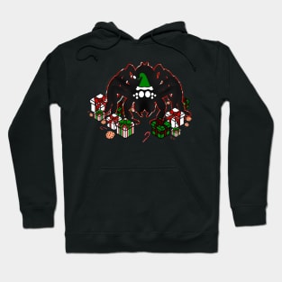 Santa Spider w/ Presents (Red Peppermint 2) Hoodie